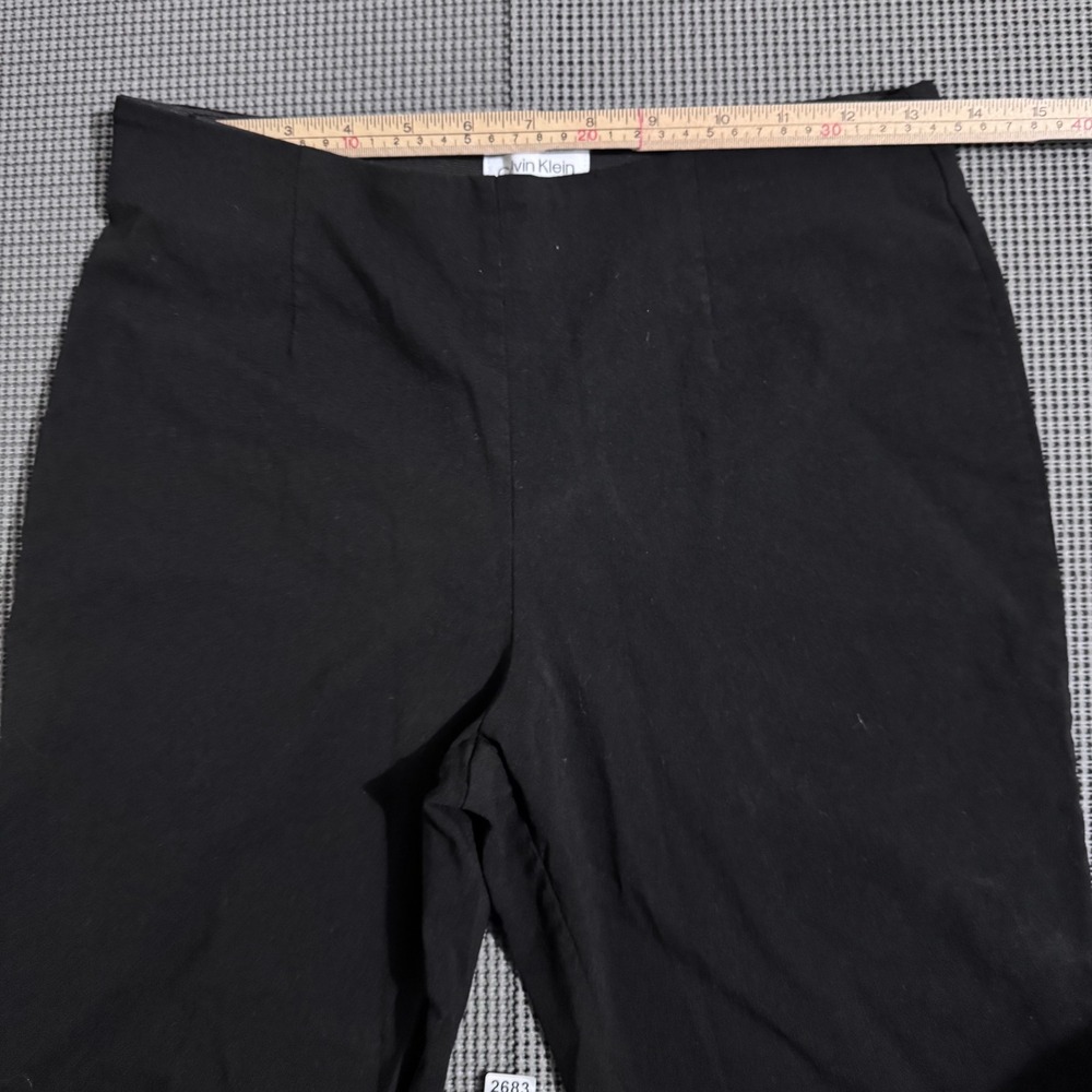 Calvin Klein Black Pull-On Slim Fit Pants Women's 8 - Picture 6 of 9
